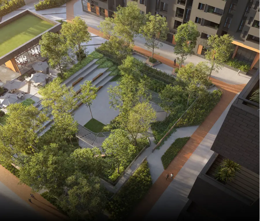 Assetz Hoskote concept 81 percent open green space